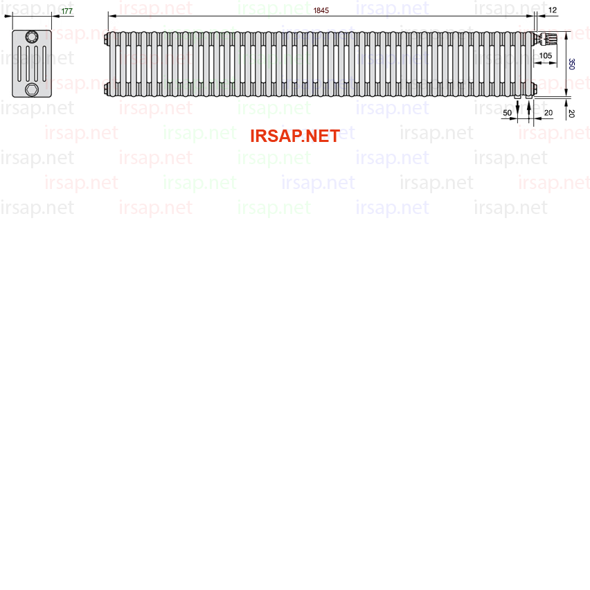 Радиатор IRSAP Tesi 50350/41 T25 CL 01